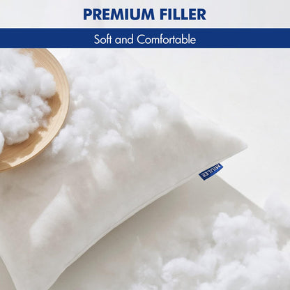 MIULEE Pillow Insert 12x20 Inch, Decorative Rectangle Throw Pillow Insert, Premium Fluffy Pillow Forms Stuffer for Sofa Couch Living Room | Premium Fluffy Pillow Forms Sham Stuffer for Sofa Couch Living Room