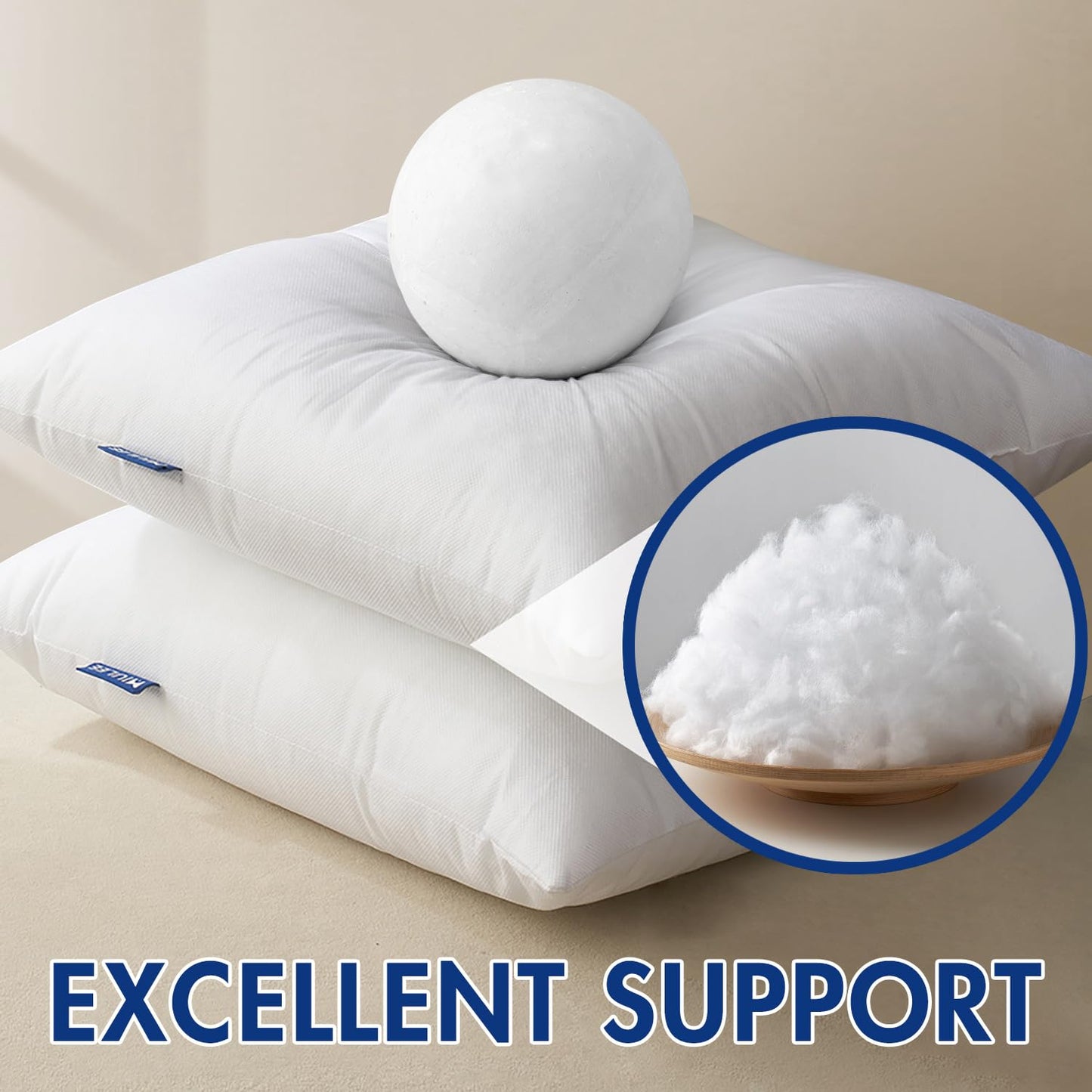 MIULEE Pillow Insert 12x20 Inch, Decorative Rectangle Throw Pillow Insert, Premium Fluffy Pillow Forms Stuffer for Sofa Couch Living Room | Premium Fluffy Pillow Forms Sham Stuffer for Sofa Couch Living Room