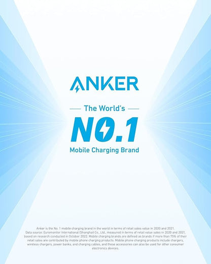 Anker Phone Charger, 20W USB C Charger Block, Type C Charger Fast Charging | For iPhone 17/17 Plus/17 Pro Max/16/16 Plus/16 Pro Max/15 Pro Max/iPad Pro and More (2-Pack with 2 Cables, Black)